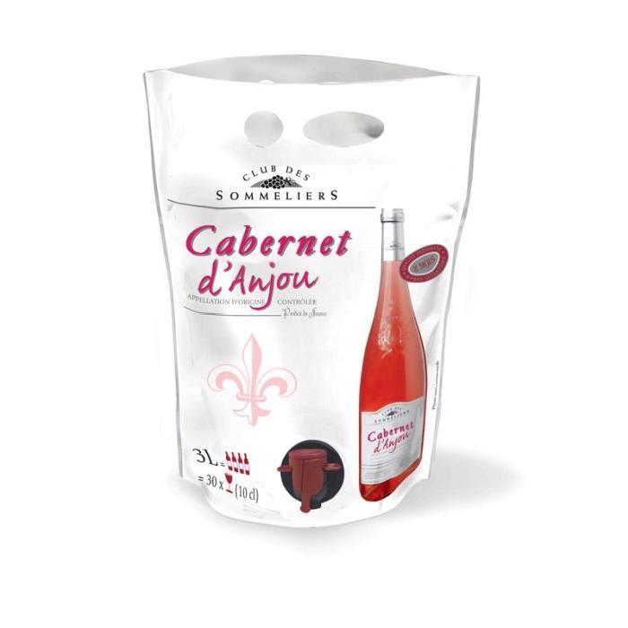 Cabernet d'Anjou Vin de la Loire - Rosé - 3 L - Club des sommeliers