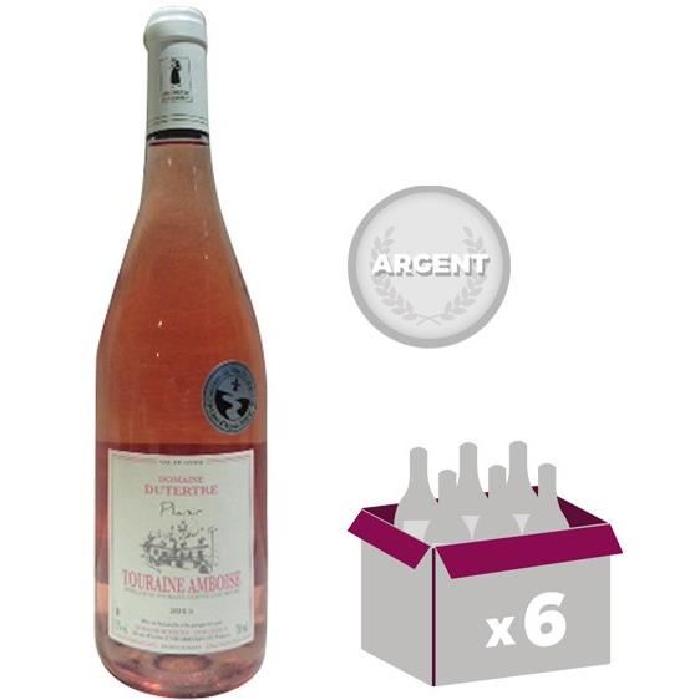 DOMAINE DUTERTRE 2015 Touraine Ambroise Rosé Plaisir Vin de Pays du Val de Loire - Rosé - 75 cl x 6