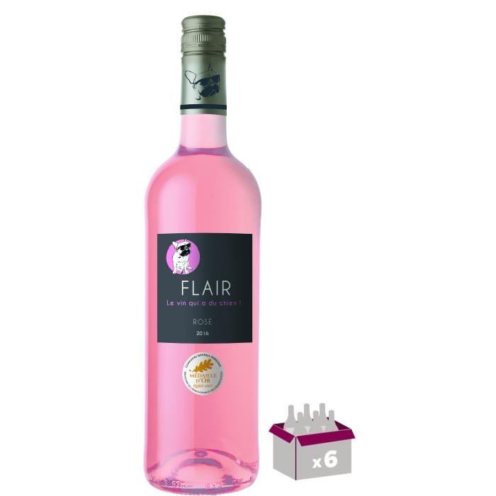 FLAIR 2016 Vin de Bordeaux - Rosé - 75 cl x 6