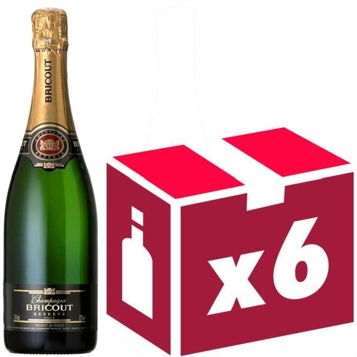 Champagne Bricout Brut Réserve x6