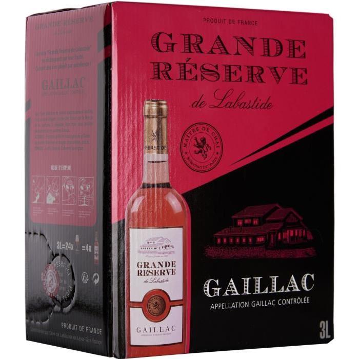 LABASTIDE 2015 Grande Réserve Gaillac Vin du Sud-Ouest - Rosé - 3 l
