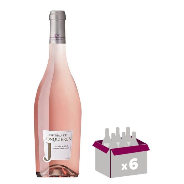 CHÂTEAU JONQUIERES 2016 Vin du Languedoc -Rosé - 0,75 cl - AOP Languedoc x 6