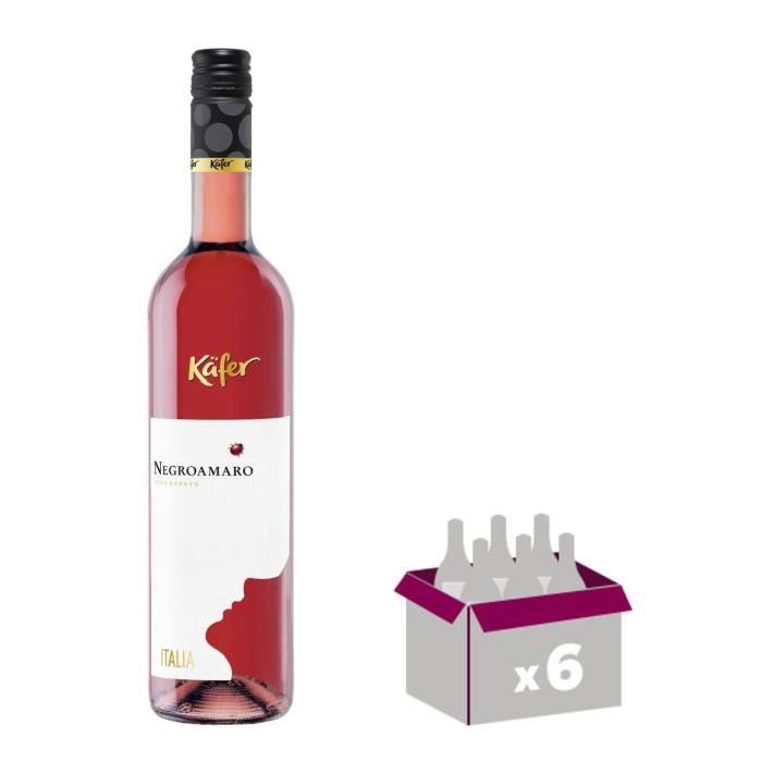 KAFER Negroamaro de Puglia Vin d'Italie - Rosé - 75 cl x 6