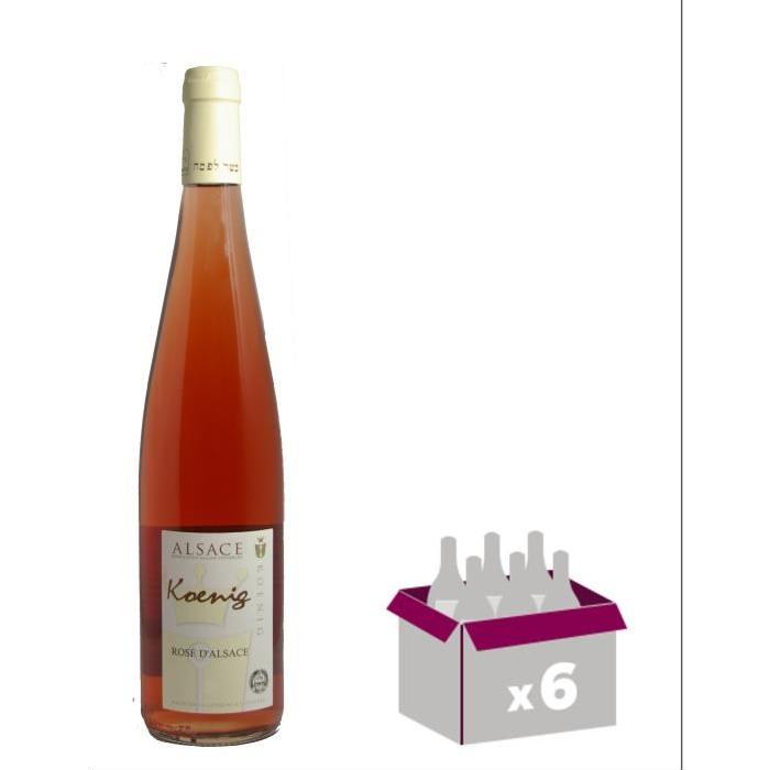 KoeNIG 2016 Grand Vin d'Alsace Casher - Rosé - 75 cl - AOC   - x6