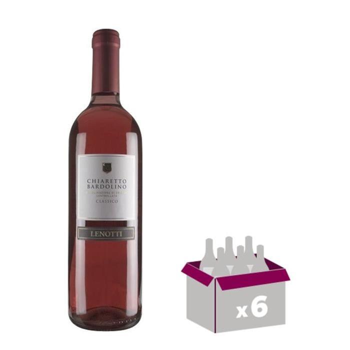 LENOTTI 2016 Bardolino Classico chiaretto Vin d'Italie - Rosé - 75 cl x 6