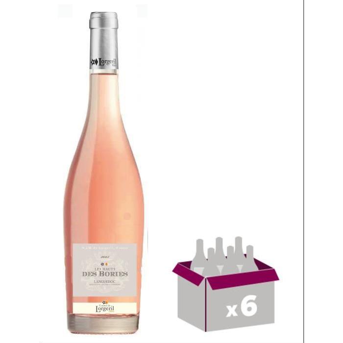 LES HAUTS DES BORIES 2016 Collection D'altitude Vin du Languedoc - Rosé - 75 cl - AOC x 6