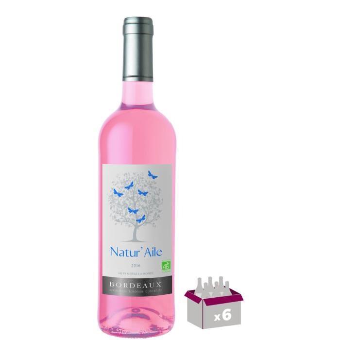NATUR'AILE 2016 Vin Bio de Bordeaux - Rosé - 75 cl x 6