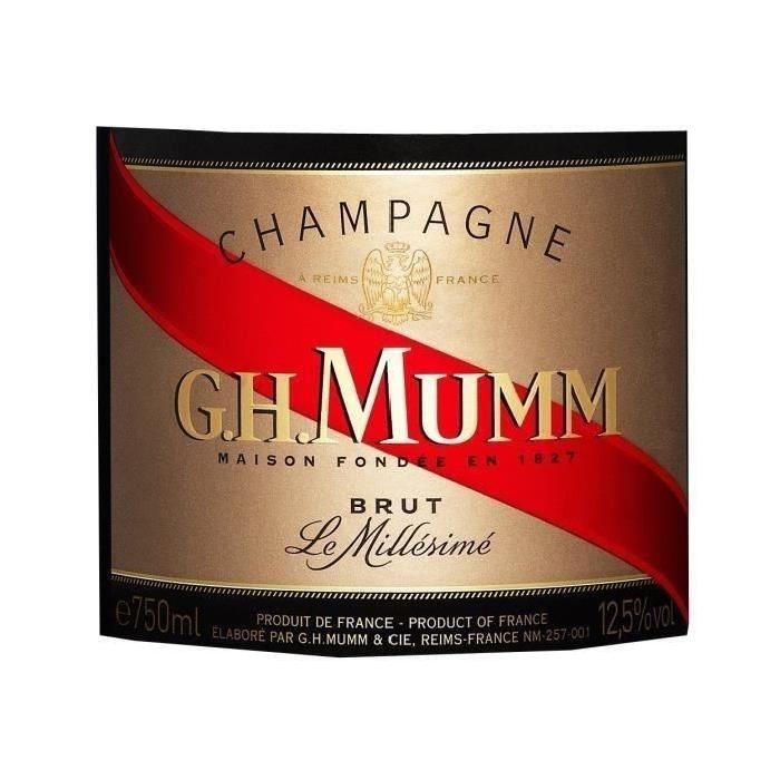 Champagne Mumm Brut Millésimé 2009 - 1 Sceau Mumm - 1 Bouchon Mumm