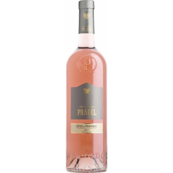 Listel Pradel distinction 2015 Côtes de provence - Rosé - 75cl - AOC