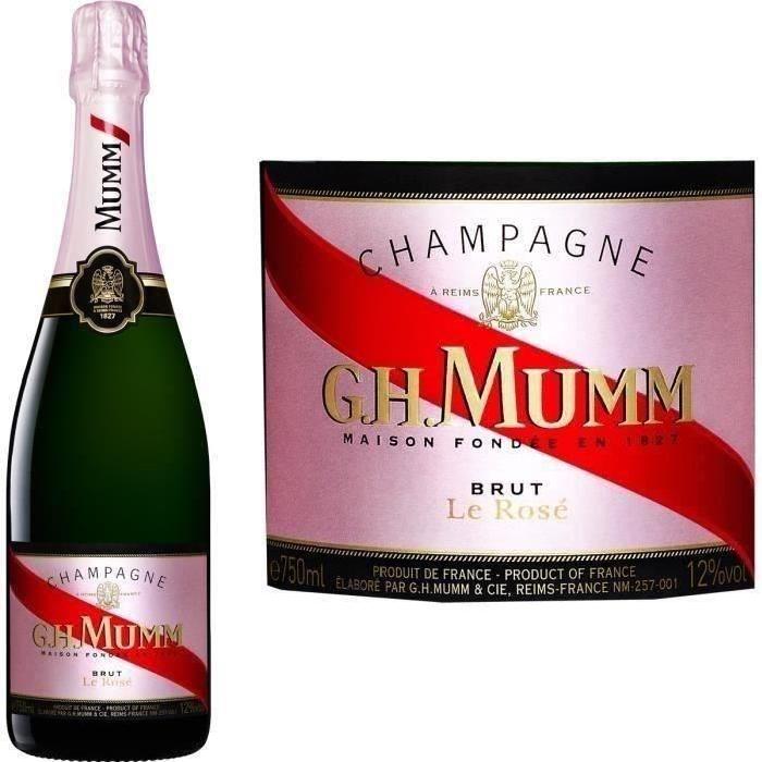 Champagne Mumm Brut Rosé - 6 Flûtes Mumm