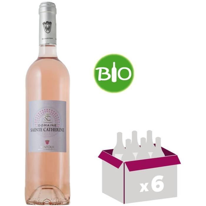 DOMAINE SAINTE CATHERINE 2016 Bio Vin du Rhône - Rosé - 75cl - AOC x 6