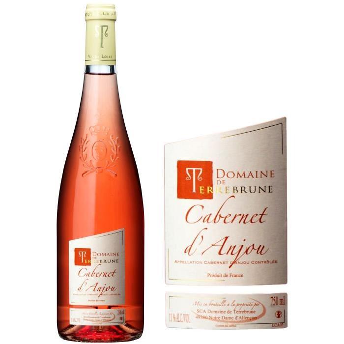 Domaine de Terrebrune Cabernet d'Anjou Val de Loire 2016 - Vin rosé