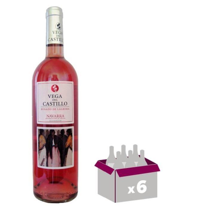 VEGA DEL CASTILLO Rosado de Lagrima Navarra Vin d'Espagne - Rosé - DO x 6