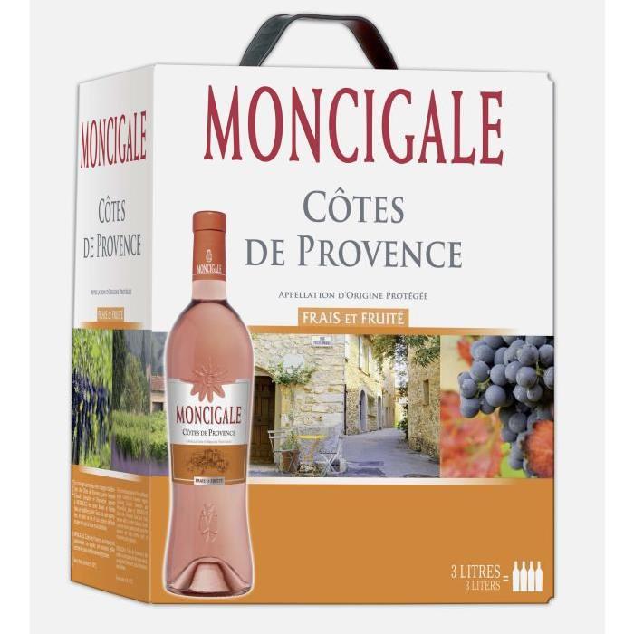 MONCIGALE Vin de Provence - Rosé - 75 cl