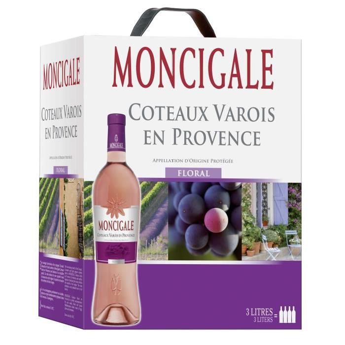 MONTCIGALE Côtes du Var Vin de Provence - Rosé - 3 l