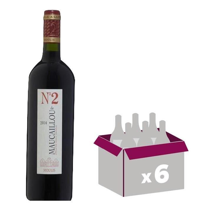 CHÂTEAU MAUCAILLOU MOULIS 2014 Numéro 2 Vin de Bordeaux - Rouge - 75 cl x6