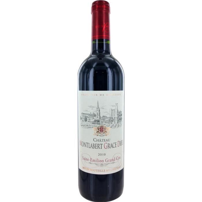 Château Montlabert Grace Dieu Grand Cru St Emilion Vin de Bordeaux- Rouge - 75 cl