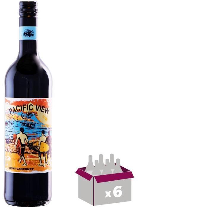 PACIFIC VIEW Ruby Cabernet Vin de Californie - Rouge - 75 cl x 6
