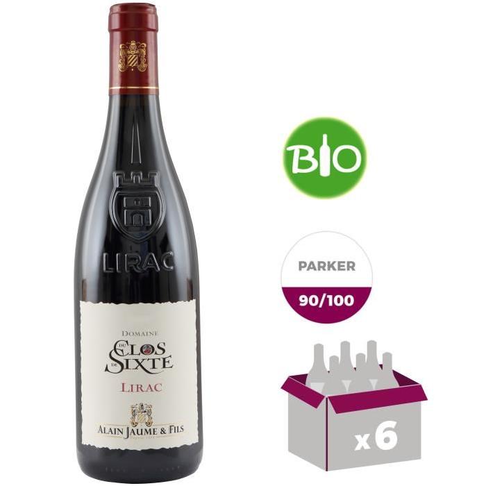 Alain Jaume Domaine du Clos de Sixte Lirac Bio 2015 - Vin rouge