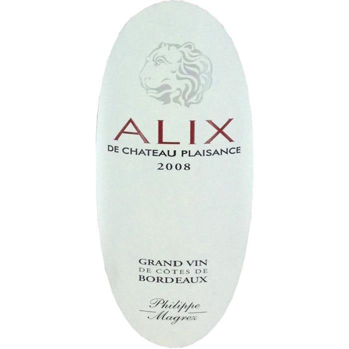 Château Plaisance "Alix" 2008 Côtes de Bordeaux...