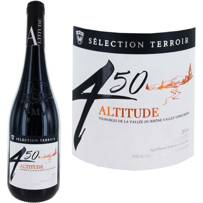 Altitude 450 AOC Ventoux 2014 - Vin rouge x1