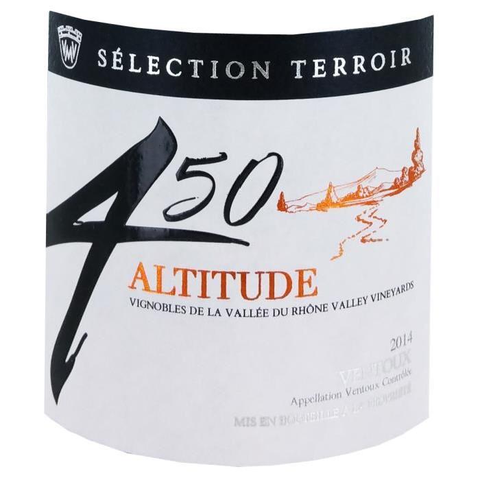 Altitude 450 AOC Ventoux 2014 - Vin rouge x1