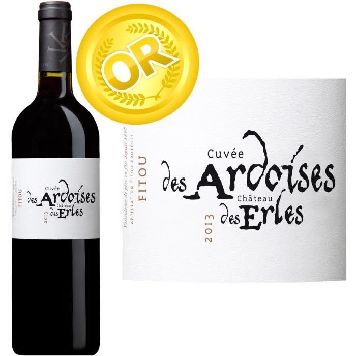 Château des Erles Cuvées des Ardoises AOP Fitou 2013 - Vin rouge