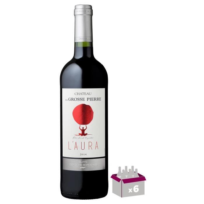 L'AURA DU CHÂTEAU 2014 La Grosse Pierre Vin de Bordeaux - Rouge - 75 cl x 6
