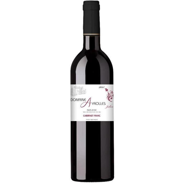 DOMAINE AYROLLES 2015 Vin du Languedoc Roussillon - Rouge - 0,75 cl - IGP OC Cabernet Franc