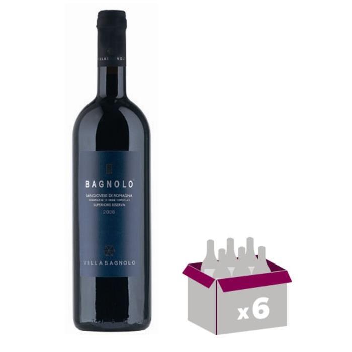 VILLA BAGNOLO DOC Sangiovese Vin d'Italie - Rouge - 75 cl x 6
