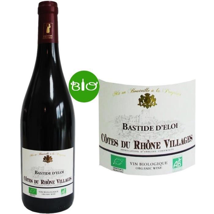 Bastide d'Eloi AOC Côtes du Rhône Villages Bio 2015 - Vin rouge