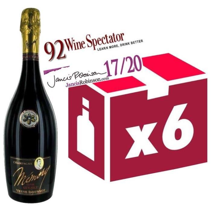 Champagne Mémory Veuve Doussot 2005 - Vin blanc x6