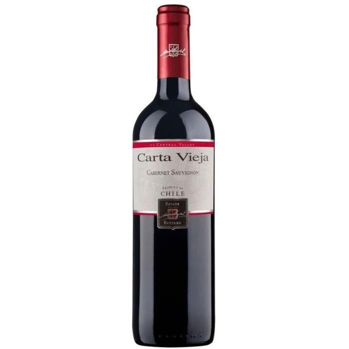 CARTA VIEJA Varietal Cabernet Sauvignon Vin du Chili - Rouge - 75 cl
