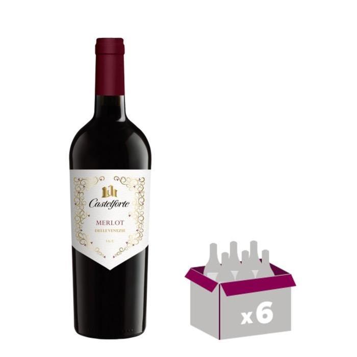 CASTELFORTE Merlot Vin d'Italie - Rouge - 75 cl x 6