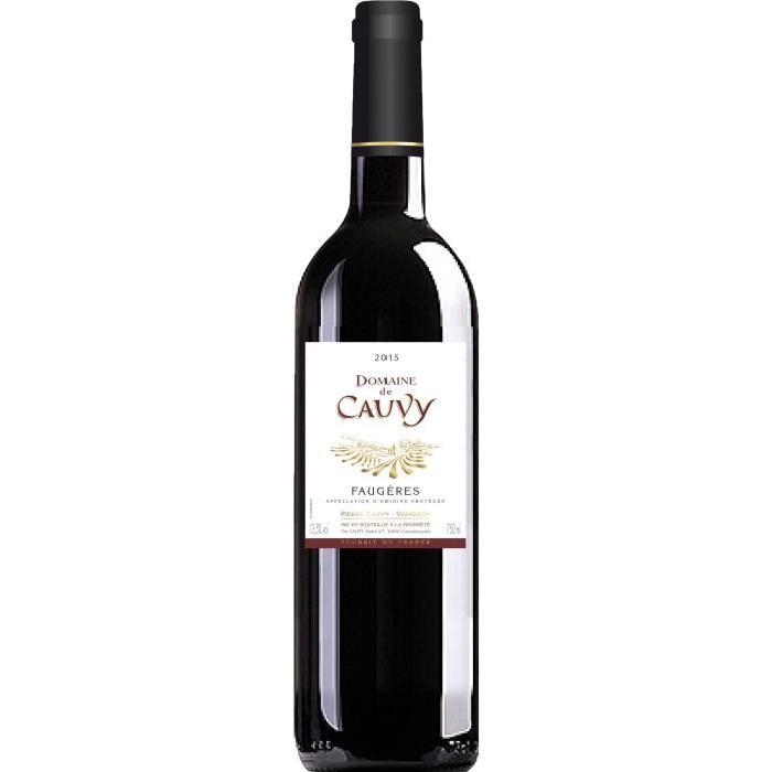 DOMAINE DE CAUVY 2015 Vin du Languedoc Roussillon - Rouge - 0,75 cl - AOP Faugeres