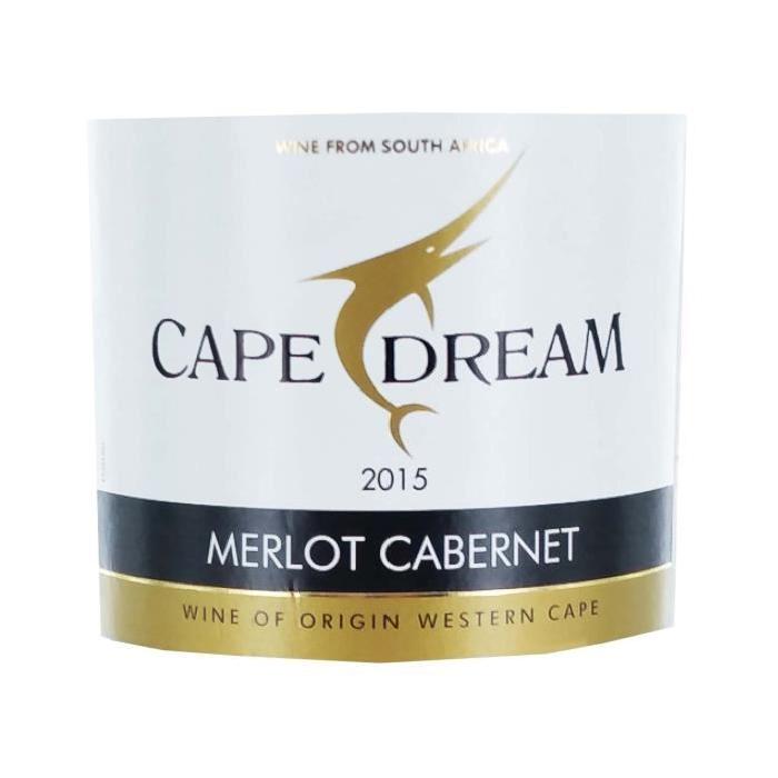 Cape Dream Vin d'Afrique du Sud Merlot et Caber...