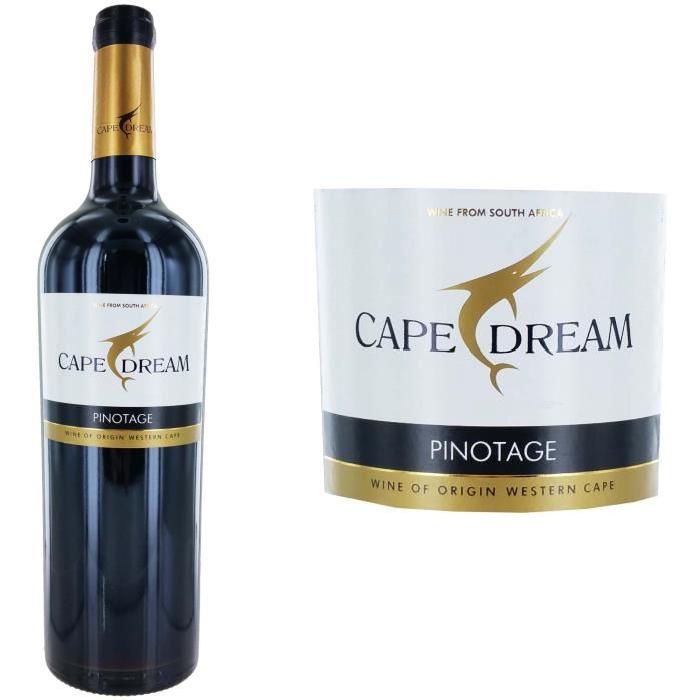 Cape Dream Vin d'Afrique du Sud Pinotage 2016 -...
