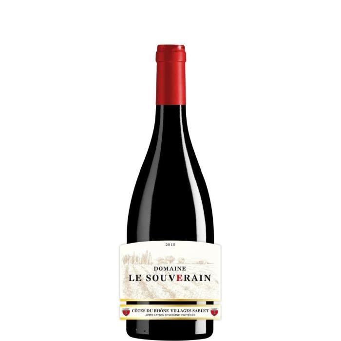 Dmaine Le Souverain 2015 Village Sablet Vin de la Vallée du Rhône - Rouge - 75 cl - AOP