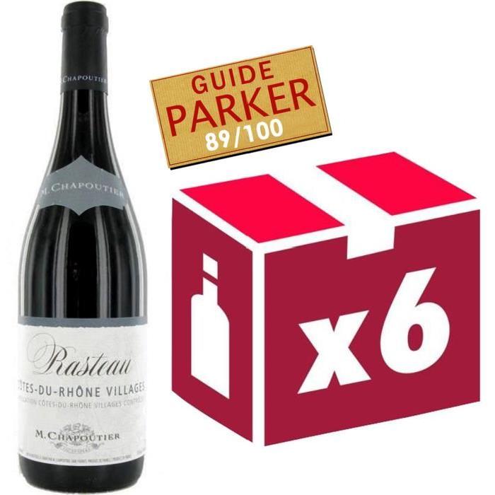 Rasteau Maison Chapoutier 2014 - Vin rouge x6