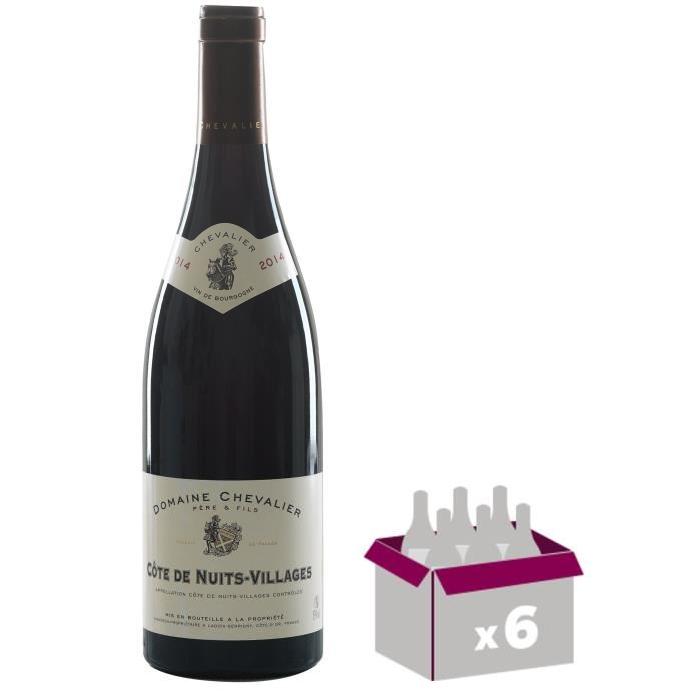 DOMAINE CHEVALIER 2014 Côte de Nuits Villages Vin de Bourgogne - Rouge - 75 cl x 6