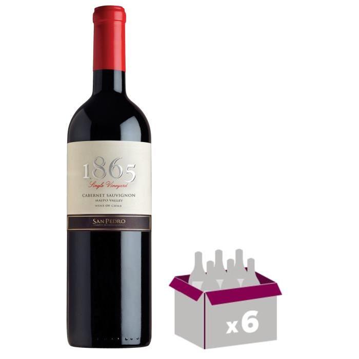 1865 Cabernet Sauvignon 2013 Vin du Chili - Rouge - 75 cl x 6