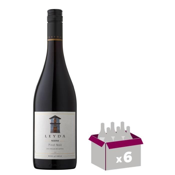LEYDA RESERVA 2015 Pinot Noir Vin du Chili - Rouge -75 cl x 6