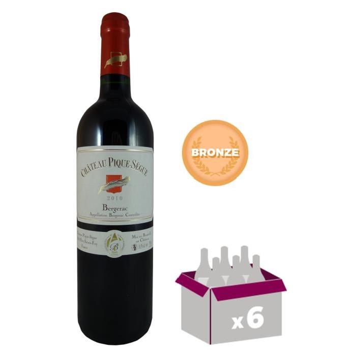 CHÂTEAU PIQUE SEGUE 2015 Bergerac Vin du Sud Ouest - Rouge - 75 cl - AOC x 6