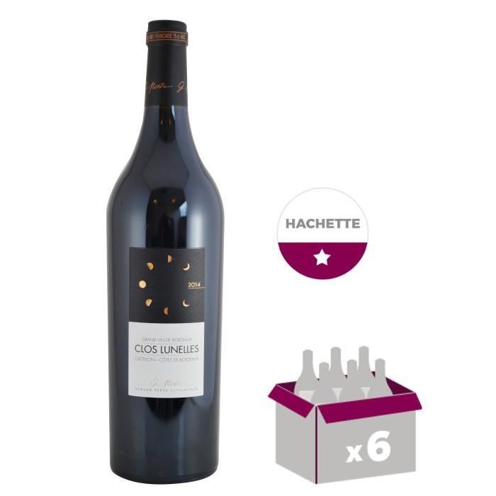 CLOS LES LUNELLES 2014 Castillon Grand Vin de Bordeaux - Rouge - 75 cl x 6