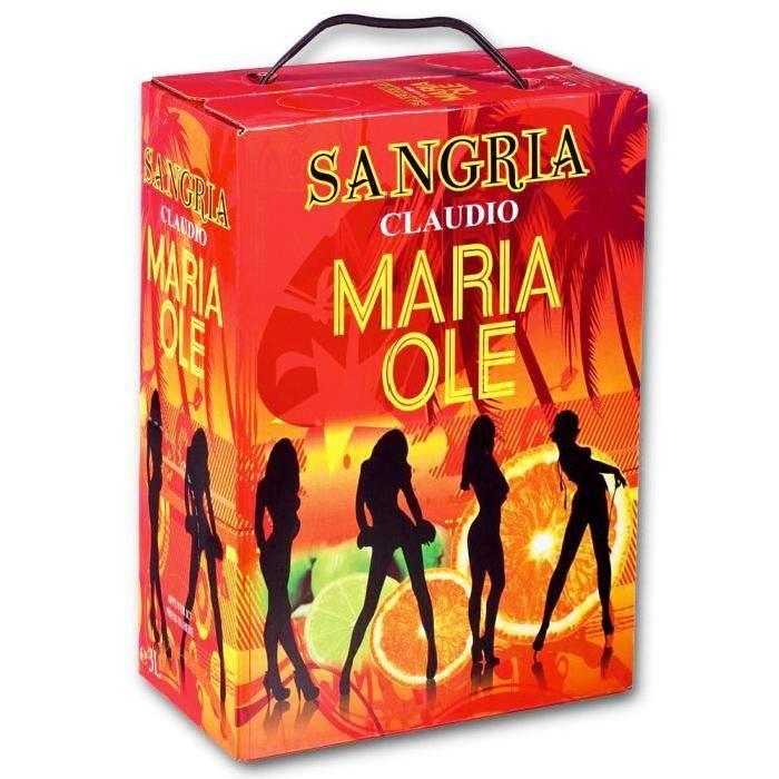 Bag in Box Sangria Maria Ole 3 litres