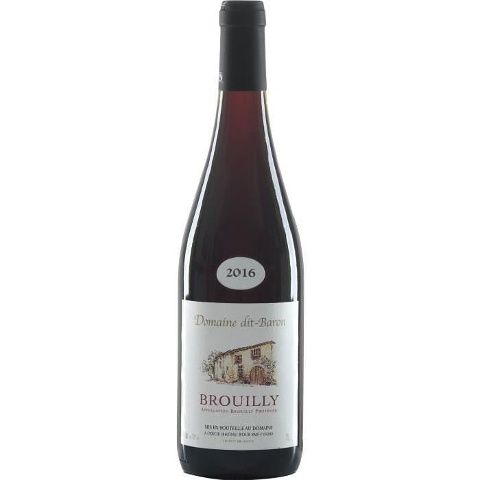 DOMAINE DIT BARON 2016 Brouilly Vin de Bourgogne - Rouge - 75 cl