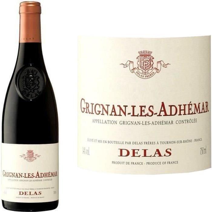 Grignan-les-Adhémar Delas 2015 - Vin rouge x1