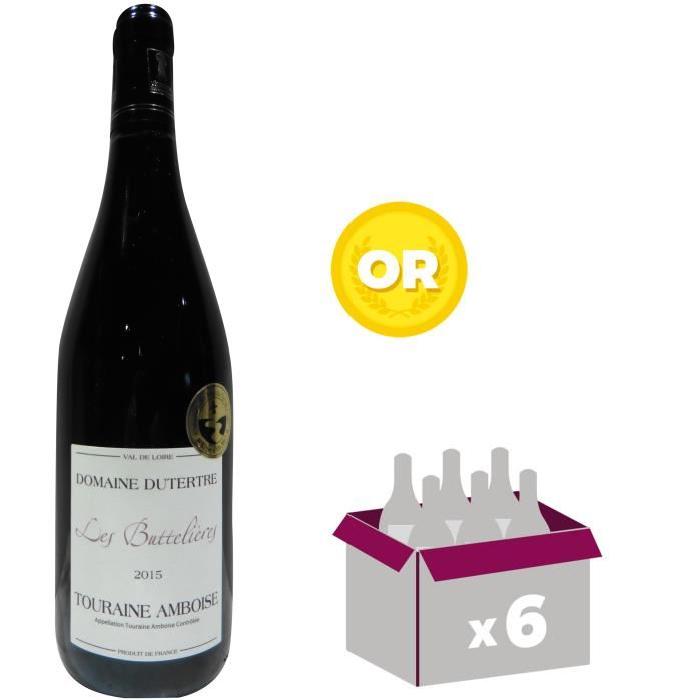 DOMAINE DUTERTRE 2015 Touraine Ambroise Buttelieres Vin de Pays du Val de Loire - Rouge - 75 cl x 6