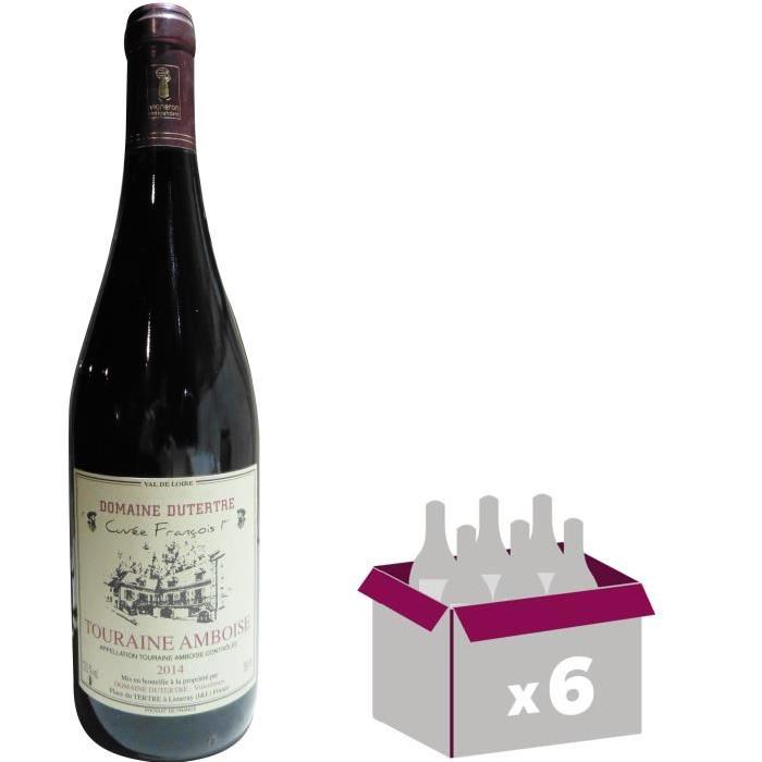 DOMAINE DUTERTRE 2015 Touraine Ambroise Cuvée François 1er Vin de Pays du Val de Loire - Rouge - 75 cl x 6