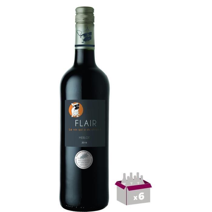 FLAIR 2016 Vin de Bordeaux - Rouge - 75 cl x 6